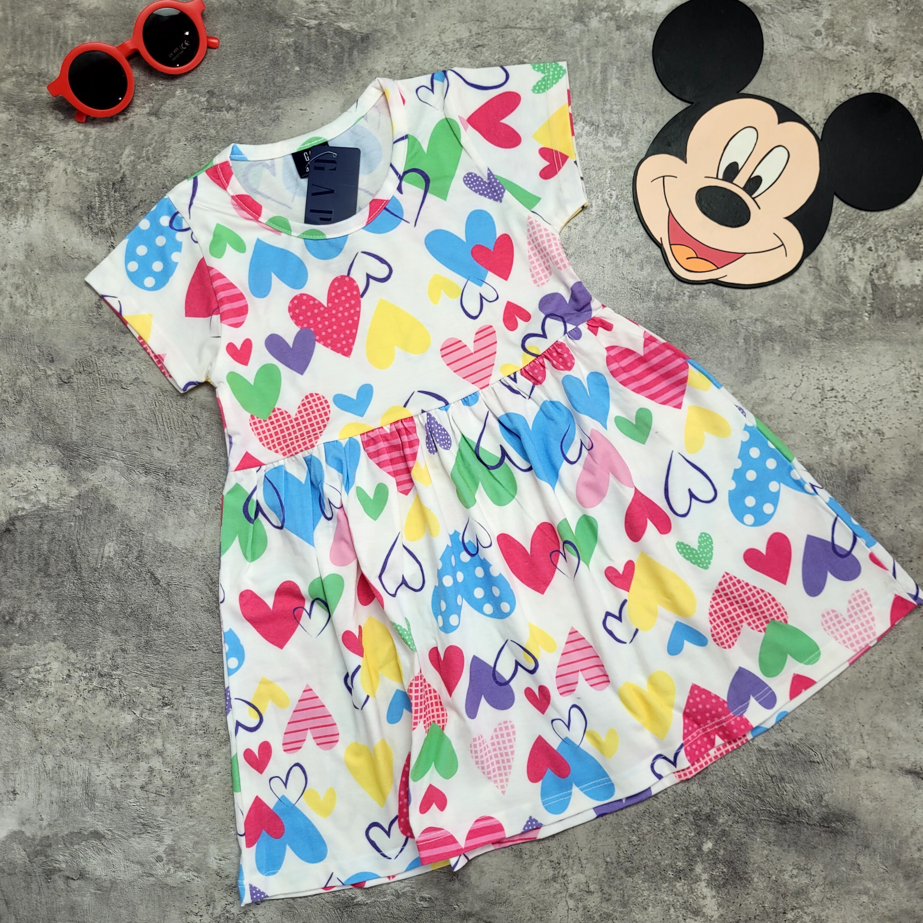 سارافون دخترونه تابستانه طرح قلبی