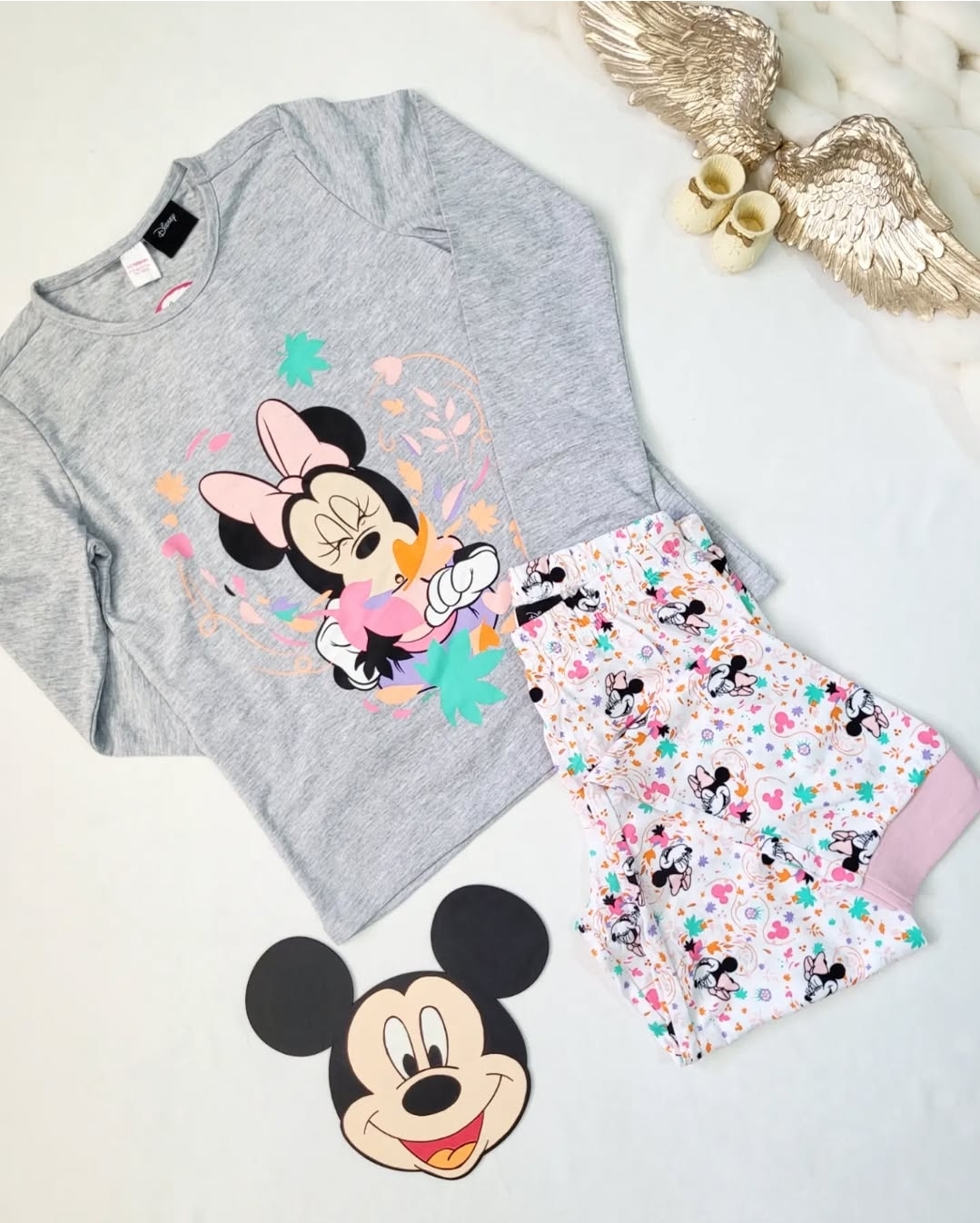 ست بلوز شلوار راحتی دخترانه طرح مینی موس برند السی وایکیکی